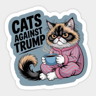 Cats-Against-Trump Sticker